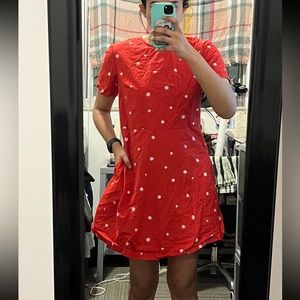 Red Floral Dress